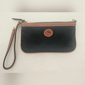 Classic Black and Brown Women's Wristlet